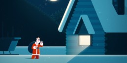character animation motion graphics cheers to the holidays 01