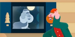 character animation motion graphics cheers to the holidays 04