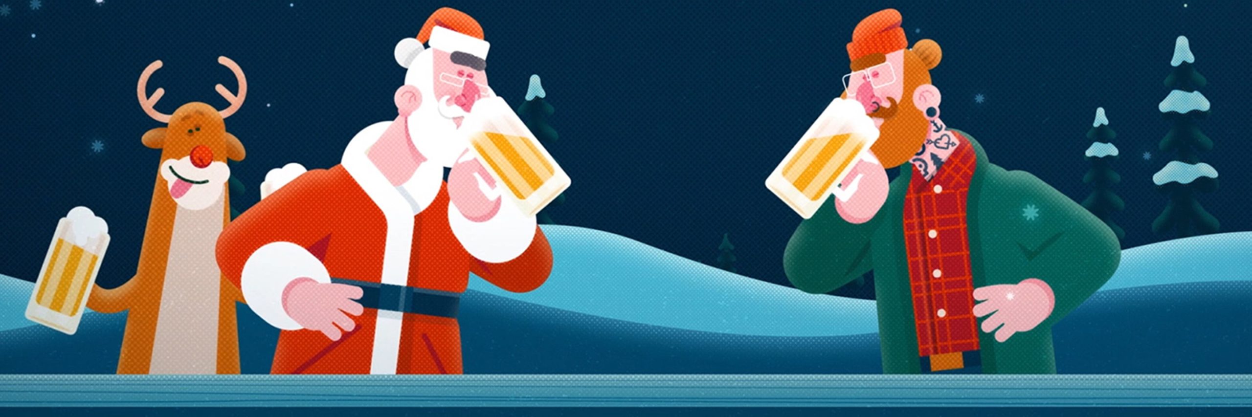 character animation motion graphics cheers to the holidays 05